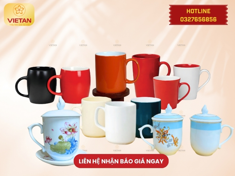 Ly sứ in logo - Món quà 8/3 đơn giản nhưng ý nghĩa