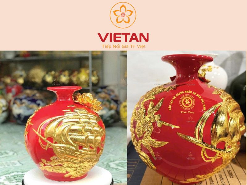 quà tặng kỷ niệm thành lập công ty cao cấp bình hút lộc thuận buồm xuôi gió