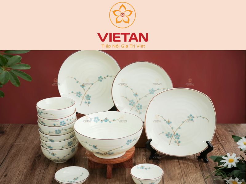 quà kỷ niệm thành lập công ty bát đĩa cao cấp