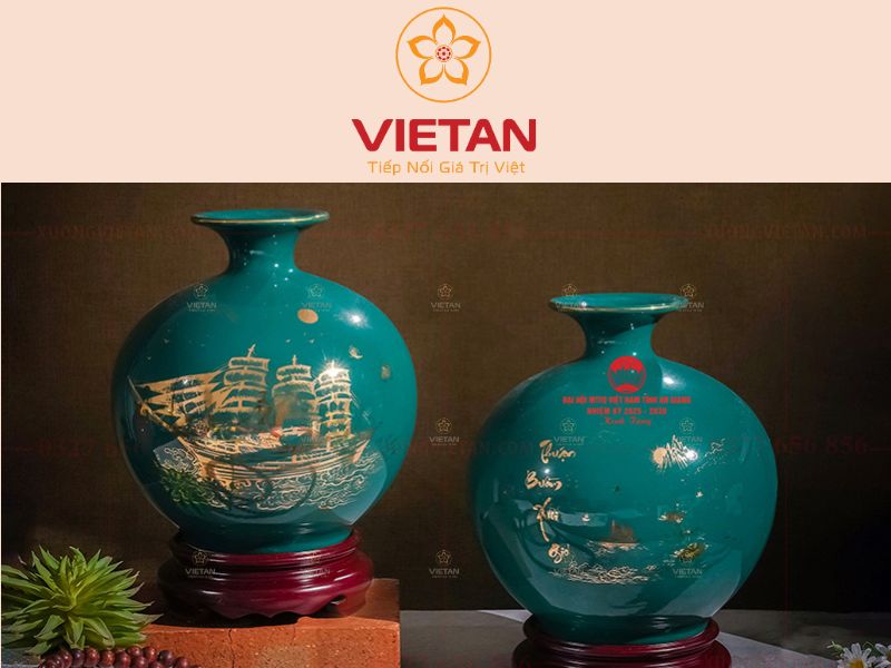 bình hút lộc thuận buồm xuôi gió quà tặng kỷ niệm công ty