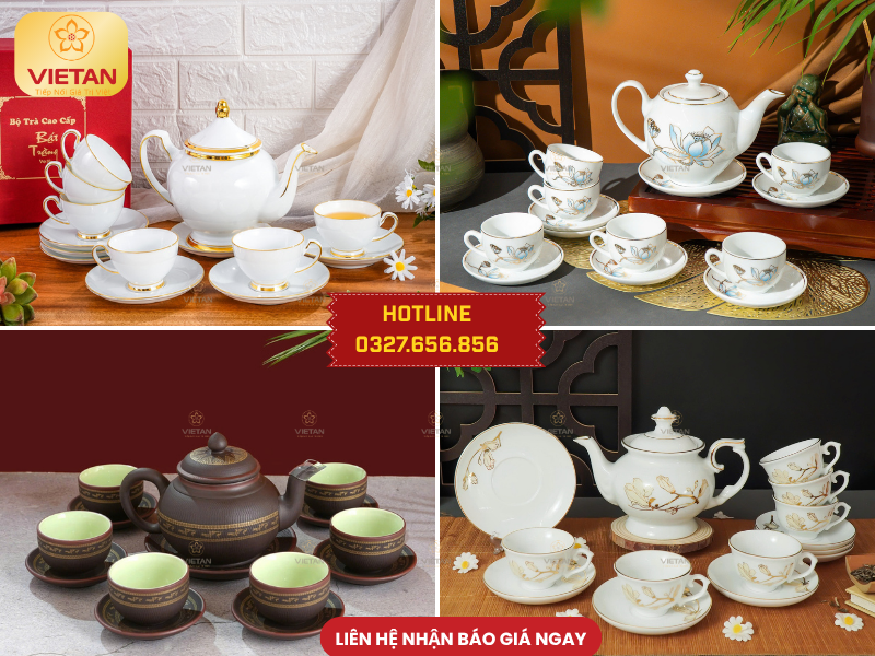 Bộ ấm trà 15+ Gợi ý quà tặng Trung thu cao cấp sang trọng được ưa chuộng