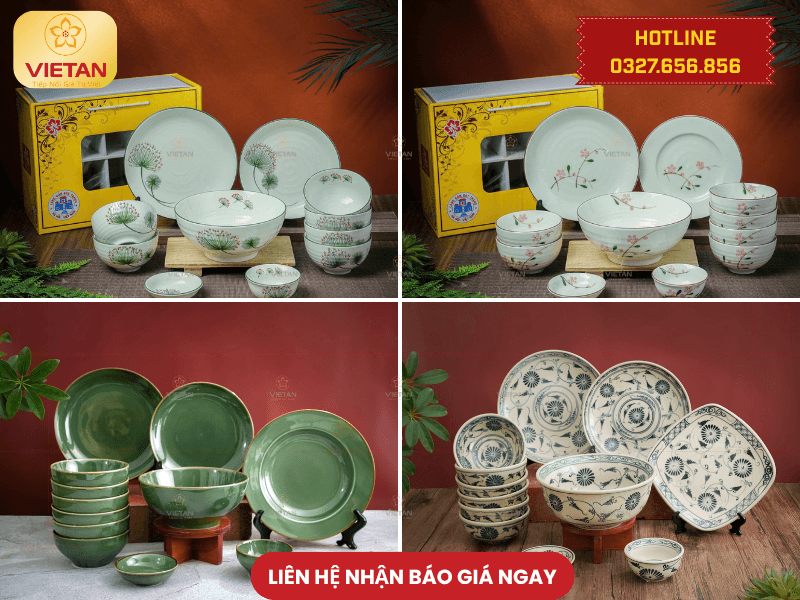 Bộ bát đĩa Gợi ý Top 15+ quà tặng Trung thu cho nhân viên thiết thực, ý nghĩa