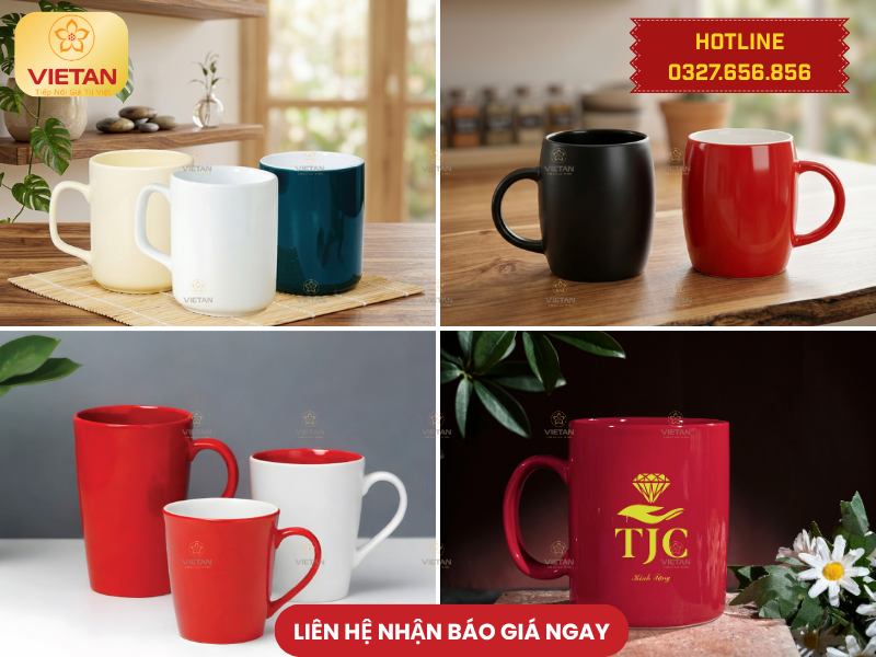 Ly sứ in logo Gợi ý Top 15+ quà tặng Trung thu cho nhân viên thiết thực, ý nghĩa