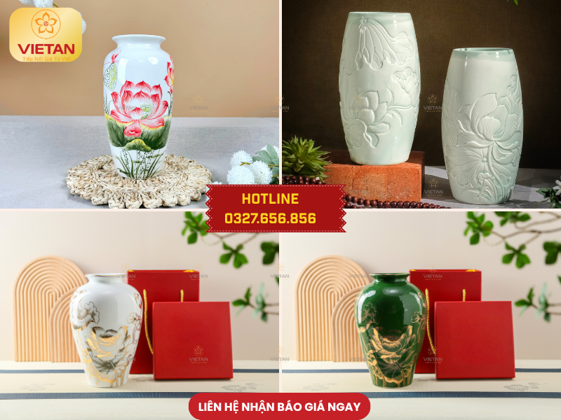 Bình hoa cao cấp Gợi ý quà Trung thu tặng sếp nữ ý nghĩa
