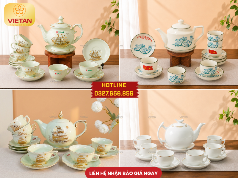 Bộ ấm trà Quà tặng Quốc khánh 2/9 cho khách hàng, đối tác