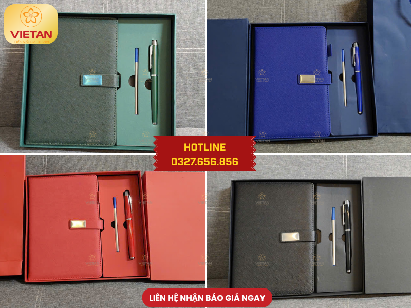 Set quà tặng sổ bút Quà tặng Quốc khánh 2/9 cho công nhân viên