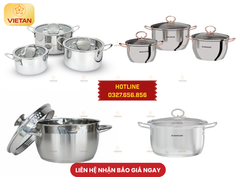 Nồi inox tặng ngày 1/5 cho công nhân viên nhà máy xí nghiệp