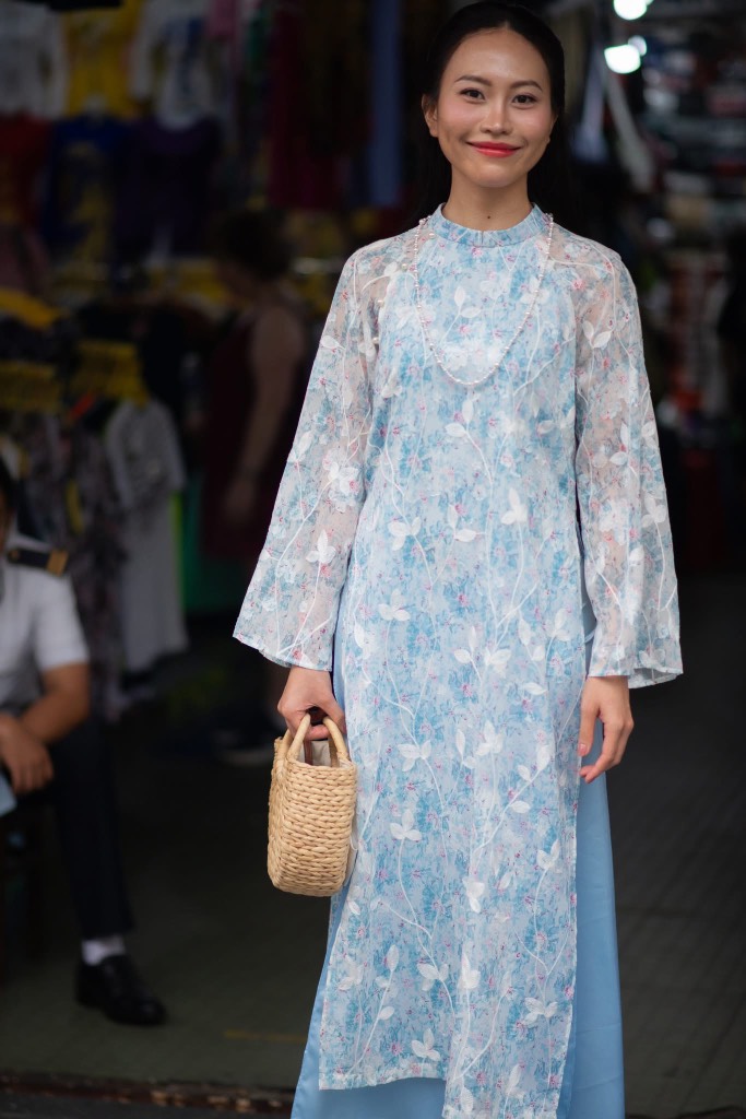 Set áo dài nữ Chicatique An Viên lụa Ngọc Trai mềm mượt form chuẩn dự tiệc Lễ Tết