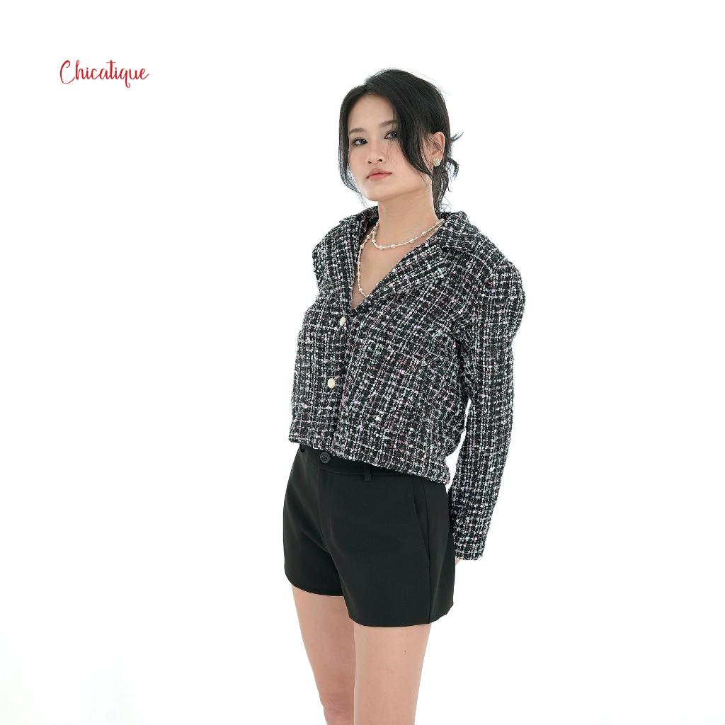 Áo khoác Tweed Chicatique Vivian Jacket dáng ngắn thời thượng form chuẩn tôn dáng phối lót lụa