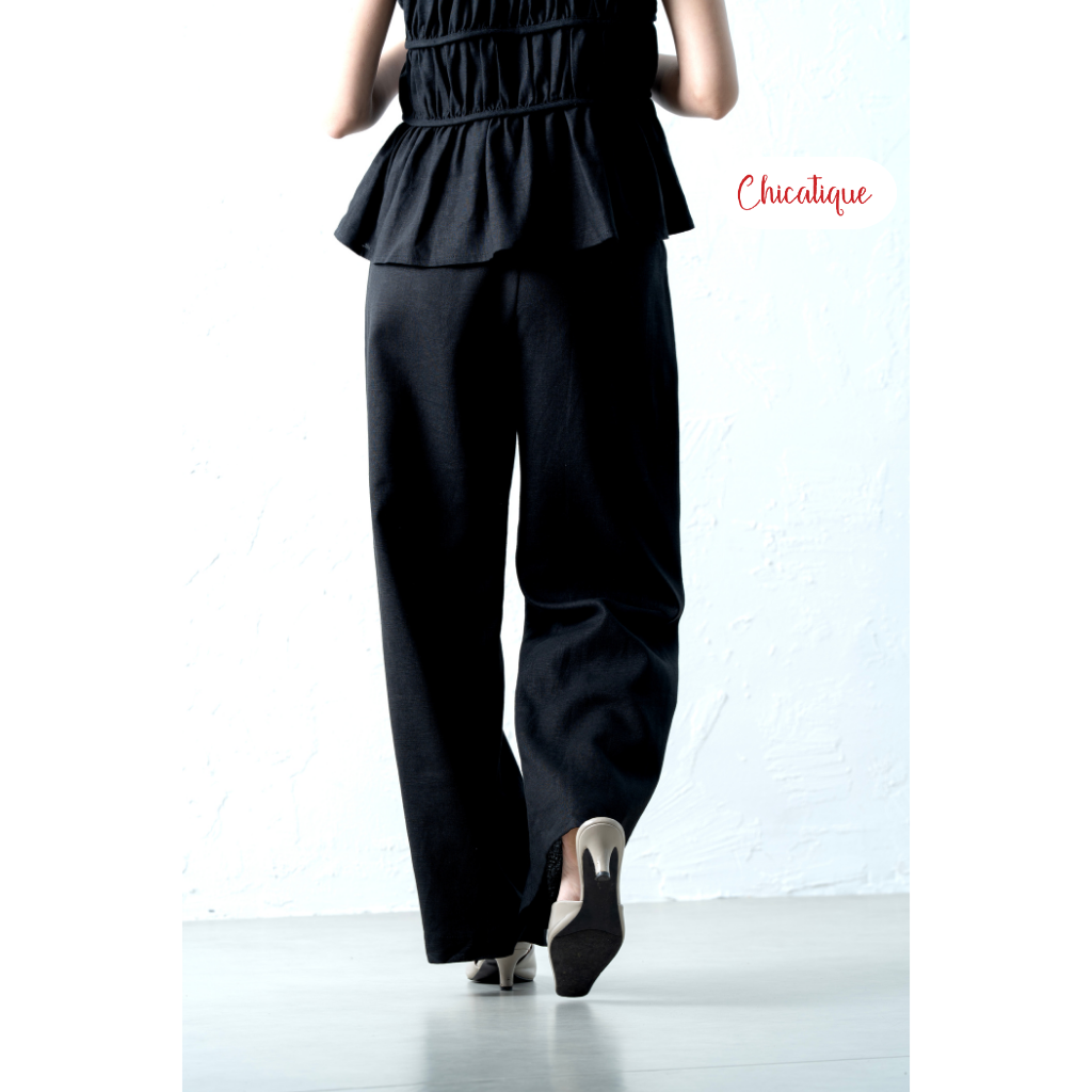 Set áo kiểu nữ quần suông Chicatique Hemi chất Linen Baboo không nhăn form nhẹ basic