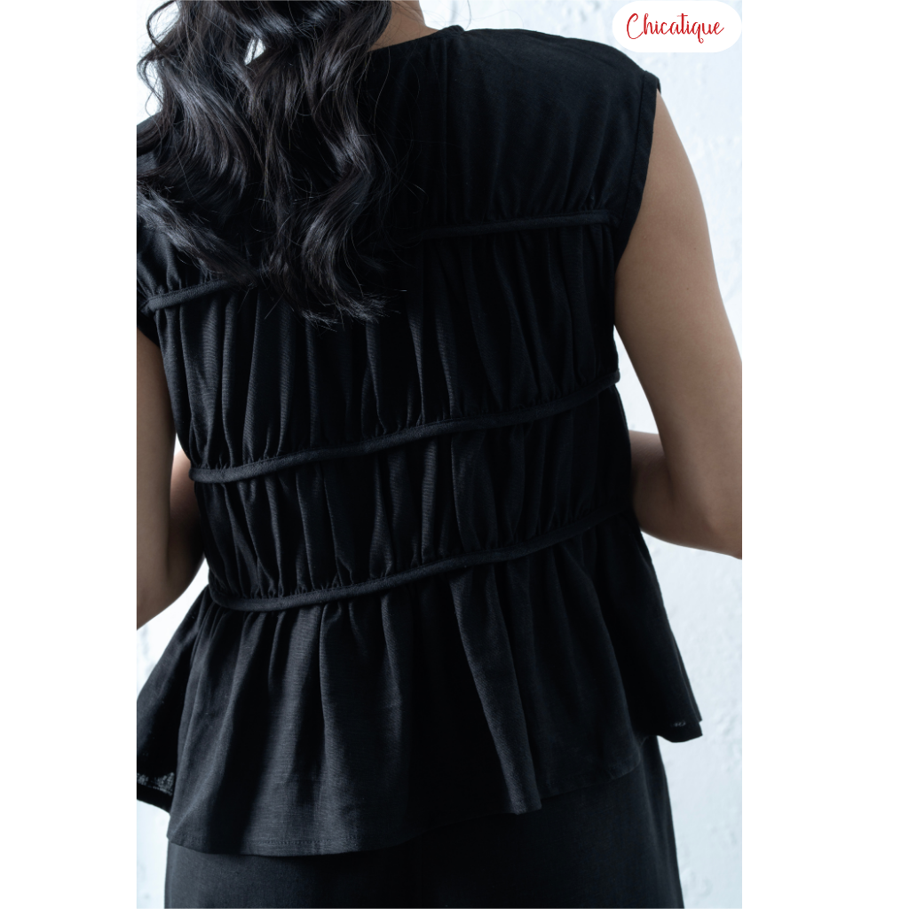 Set áo kiểu nữ quần suông Chicatique Hemi chất Linen Baboo không nhăn form nhẹ basic