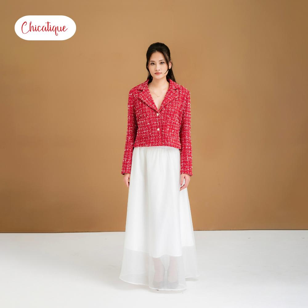 Áo khoác Tweed Chicatique Vivian Jacket dáng ngắn thời thượng form chuẩn tôn dáng phối lót lụa