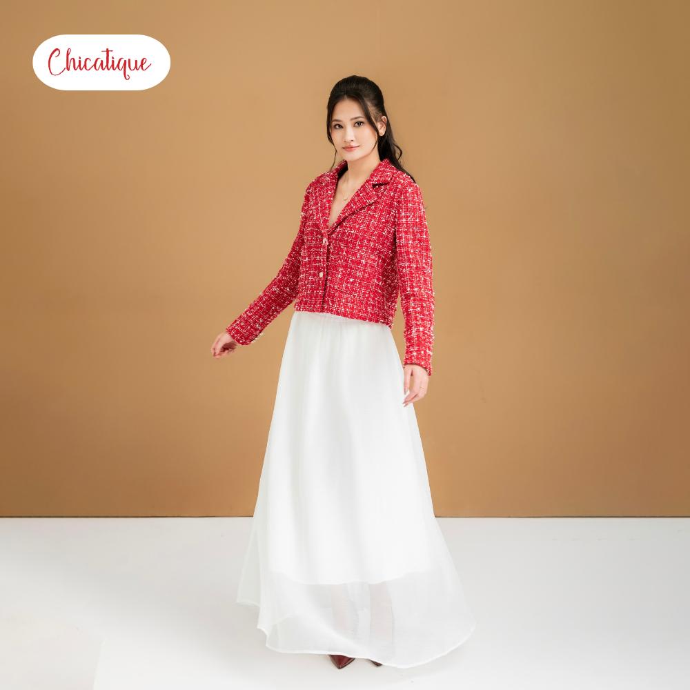 Áo khoác Tweed Chicatique Vivian Jacket dáng ngắn thời thượng form chuẩn tôn dáng phối lót lụa