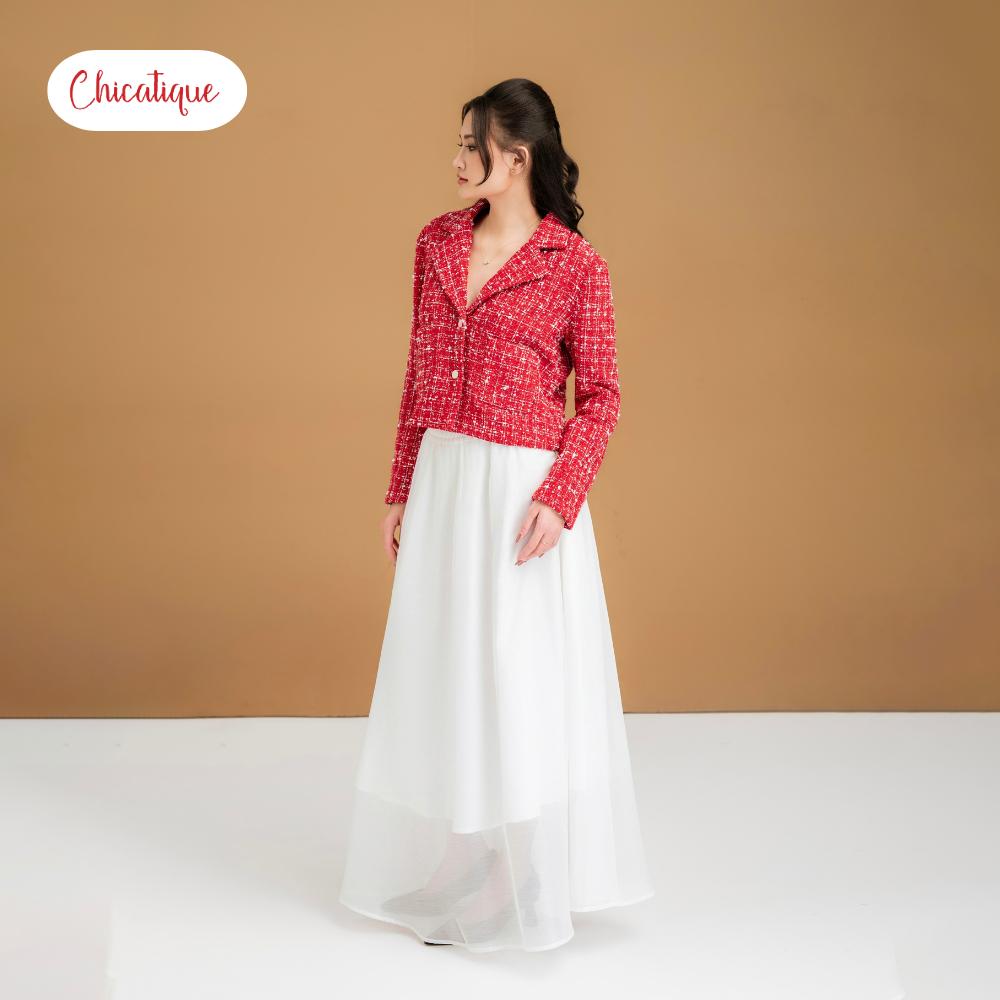 Áo khoác Tweed Chicatique Vivian Jacket dáng ngắn thời thượng form chuẩn tôn dáng phối lót lụa