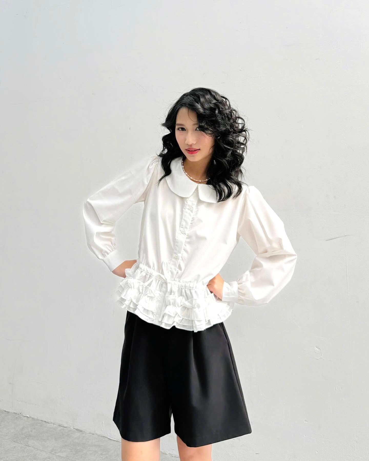 Quần short nữ thiết kế Chicatique Morgan dáng suông ống rộng phong cách Hàn Quốc chất vải Carolan cao cấp