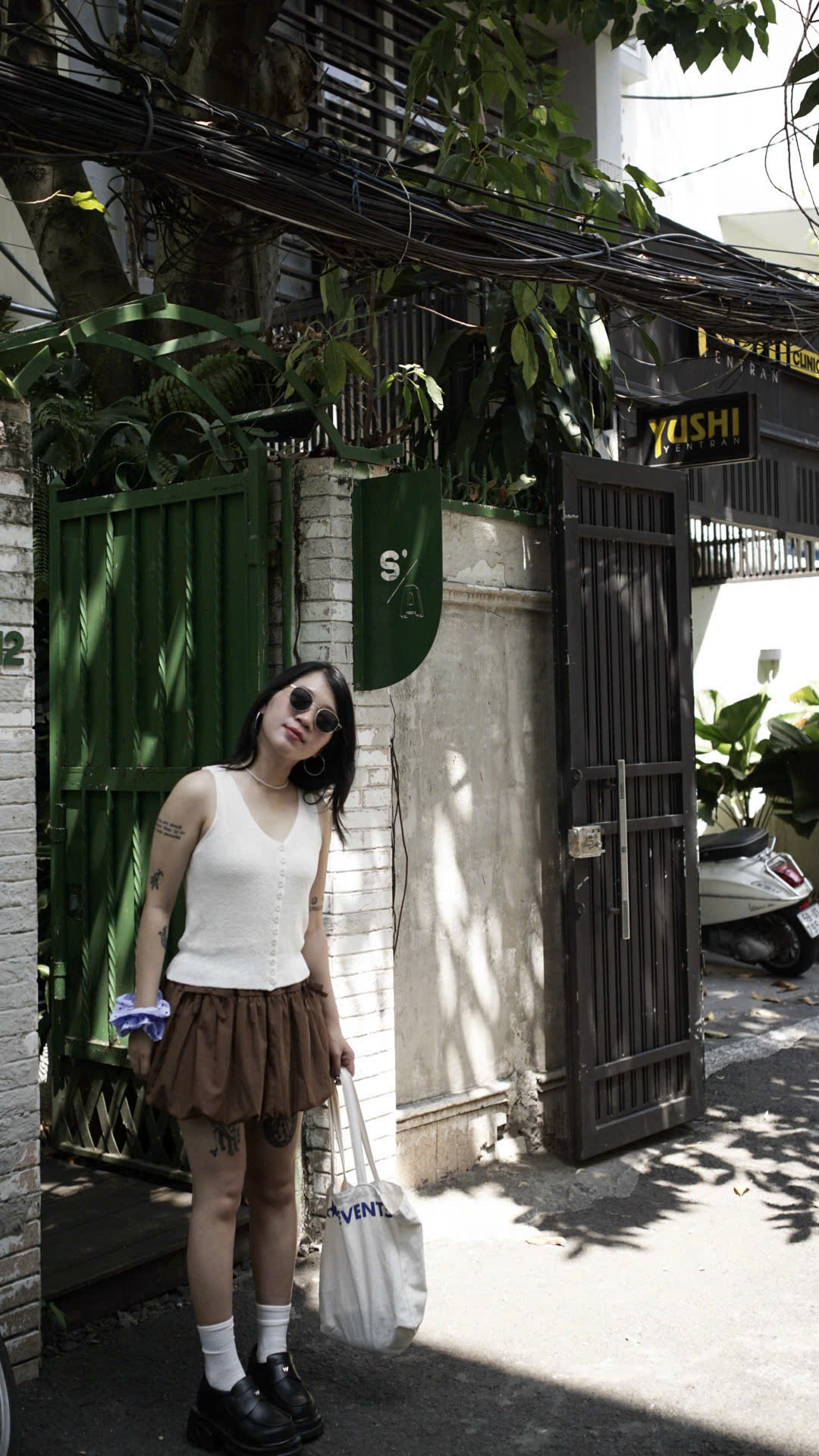Áo dệt kim CHICATIQUE Erin nút cài basic thanh lịch