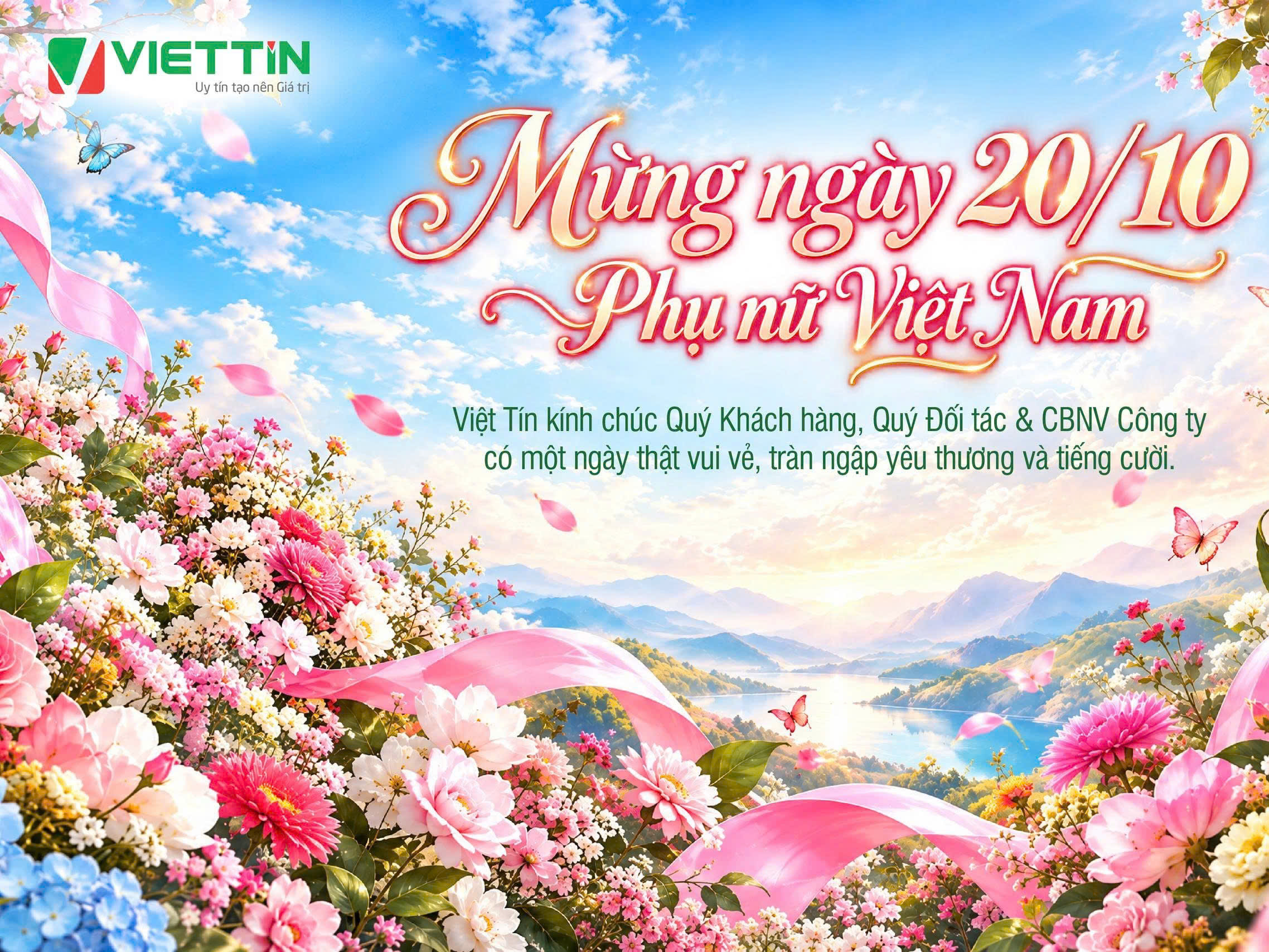 Việt Tín chúc mừng Ngày Phụ nữ Việt Nam 20/10