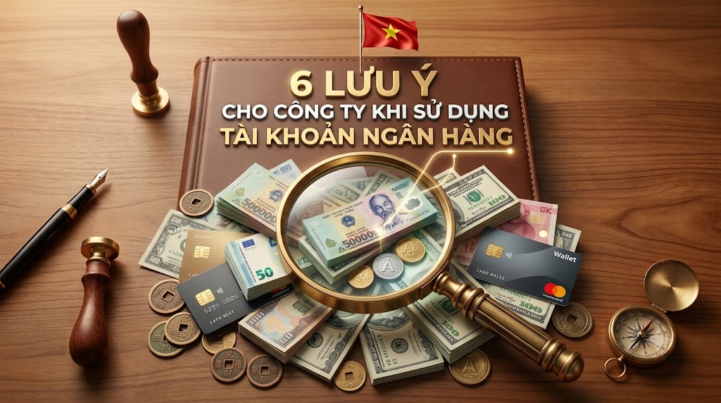 6 Lưu ý cho công ty khi sử dụng tài khoản ngân hàng