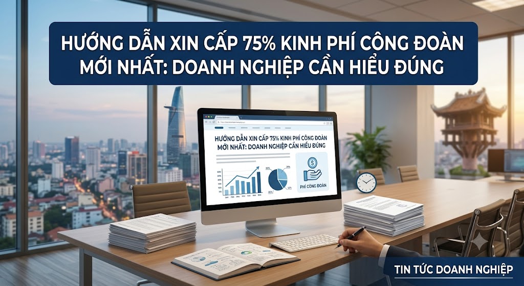 Hướng dẫn xin cấp 75% kinh phí công đoàn mới nhất