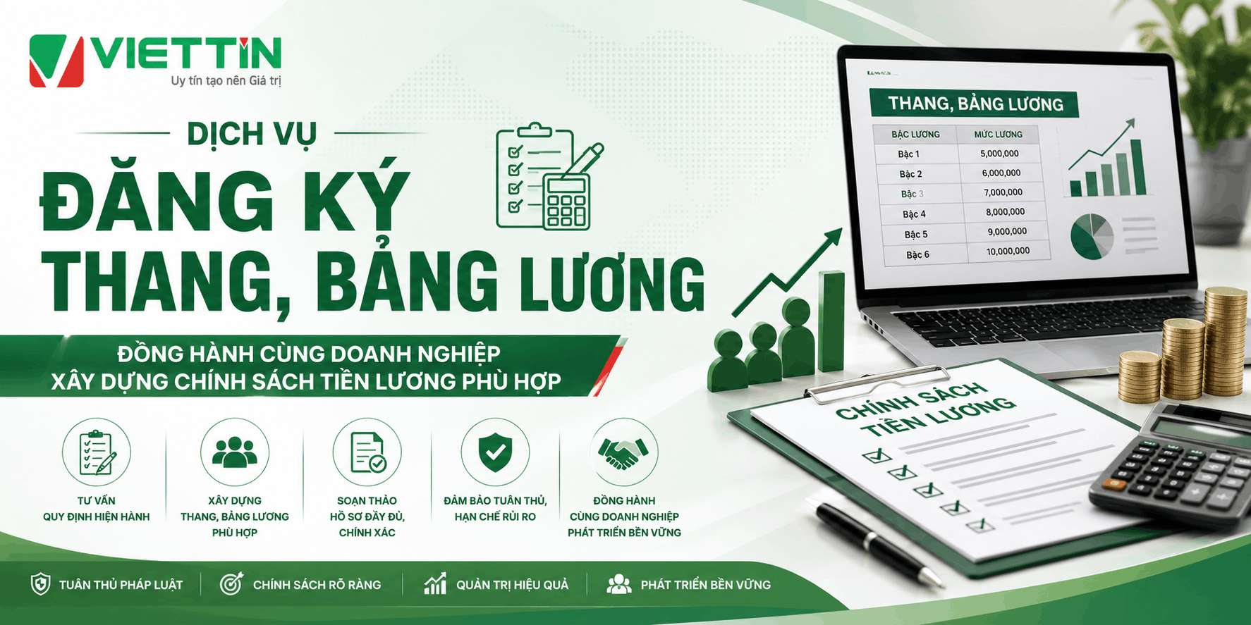 ĐĂNG KÝ THANG, BẢNG LƯƠNG