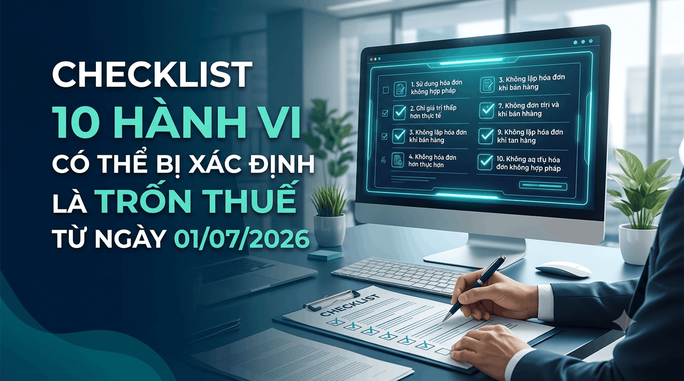 10 hành vi có thể bị xác định là trốn thuế từ ngày 01/07/2026