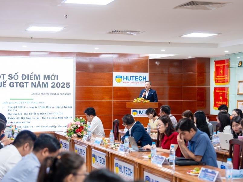 Việt Tín cùng Hutech cập nhật định hướng và điểm mới luật Thuế GTGT 2025