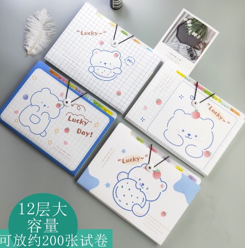 Bìa 12 ngăn hoạt hình (1T*80C)