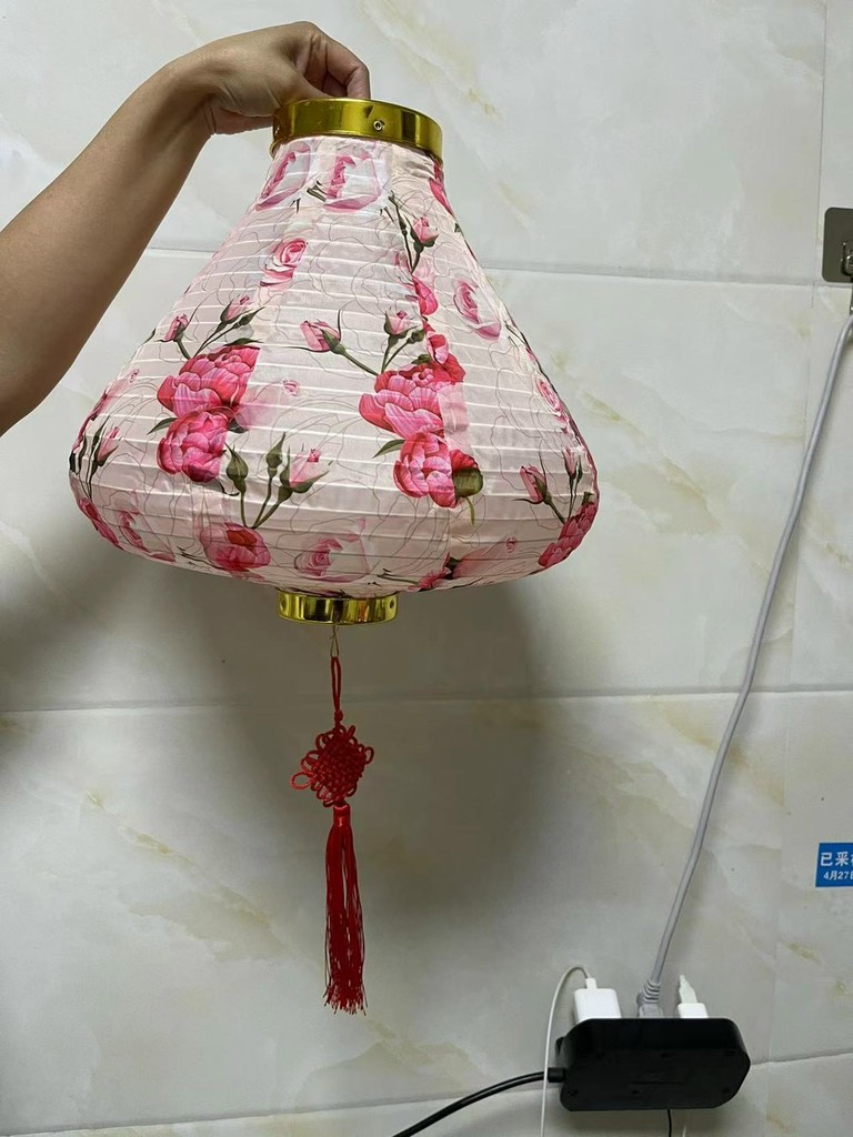 Đèn lồng (lồng đèn) hội an 14in dạng bầu (1T*120C)