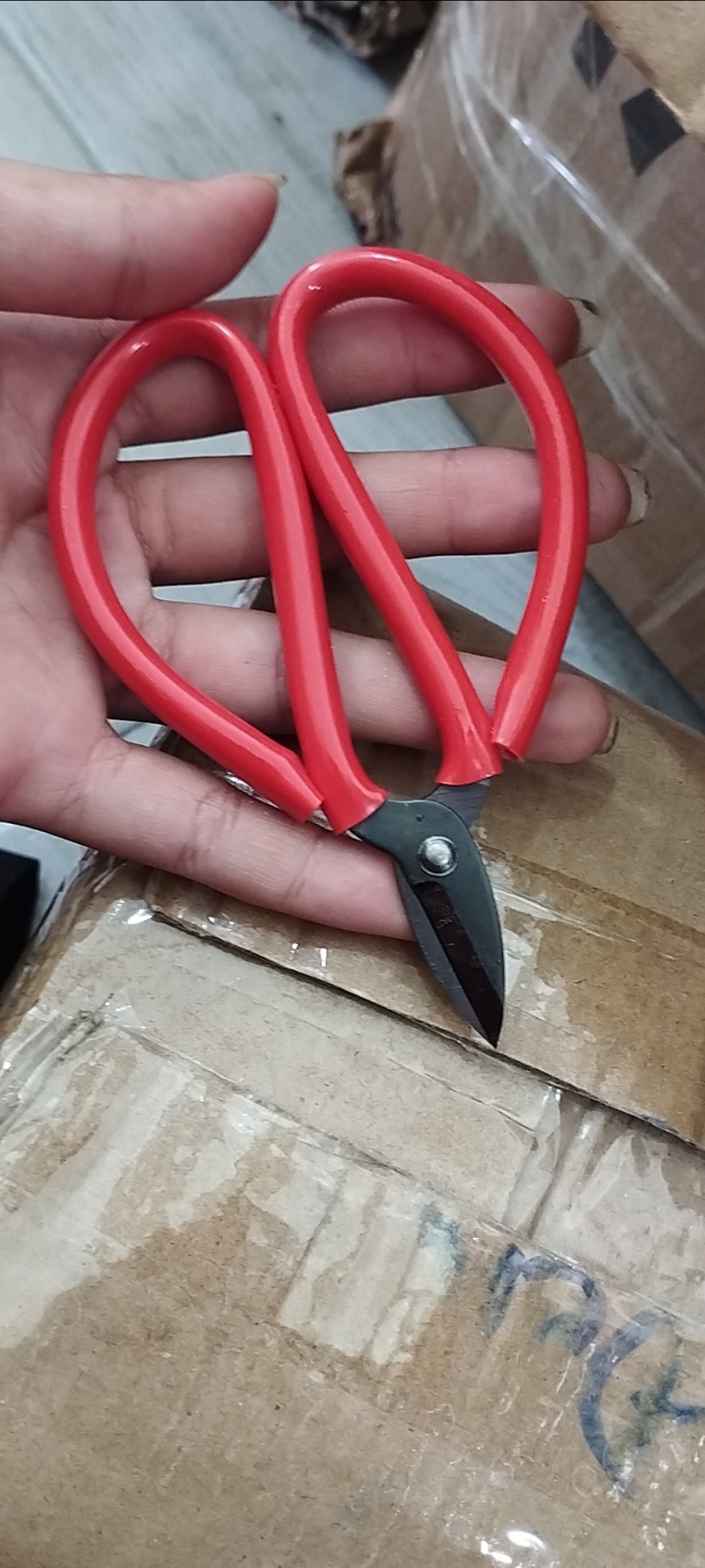 Kéo cắt tôn cán đỏ nhỏ (1T*4H*150C)