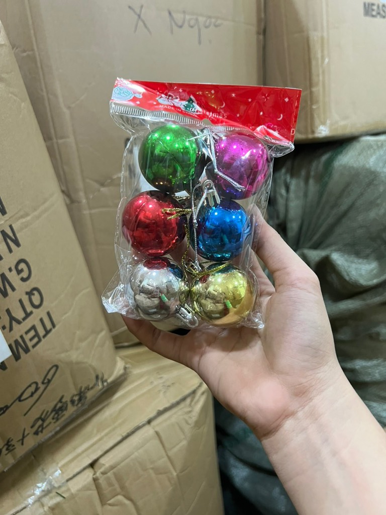 Châu bịch 8cm nhiều màu (1T*400B*6C) - bịch 6 trái