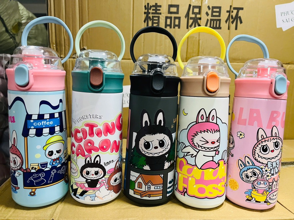 Bình giữ nhiệt hoạt hình 500ml kèm sticker(1T*50C)
