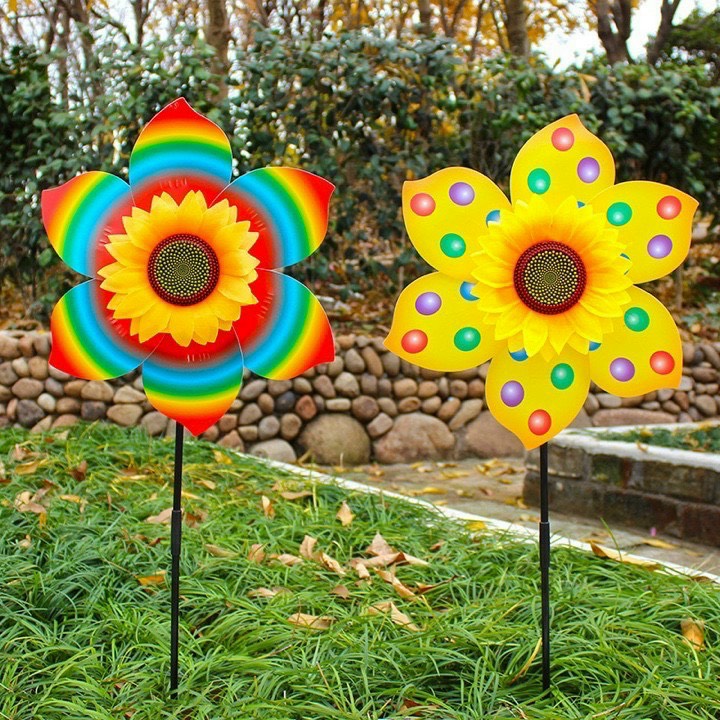 Chong chóng hoa hướng dương cánh lớn 36cm (1T*200C)