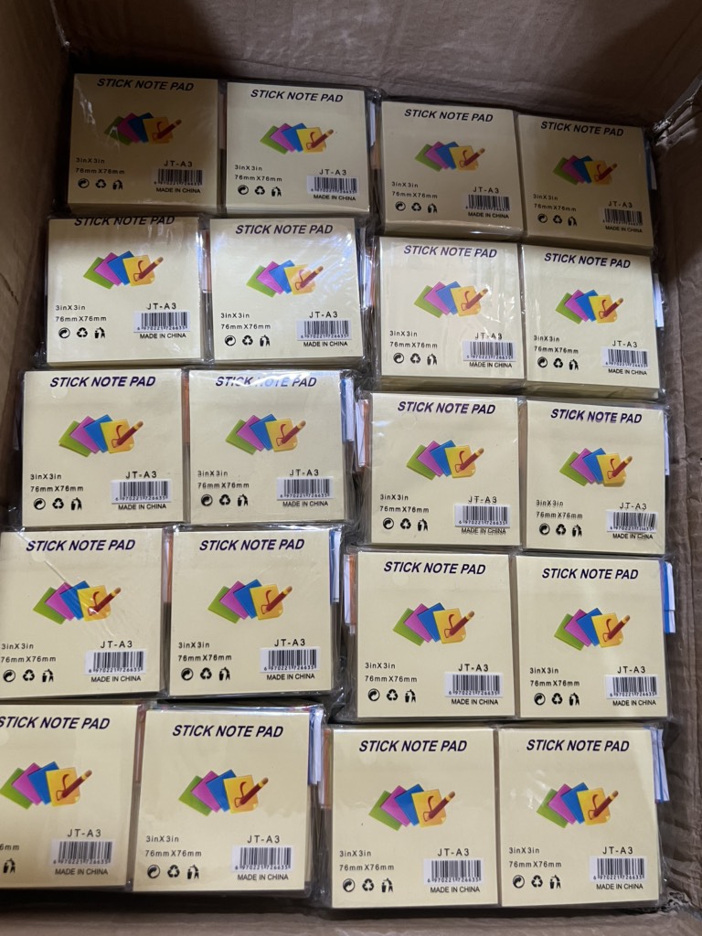 Giấy note 3*3 màu vàng - xấp 100 tờ