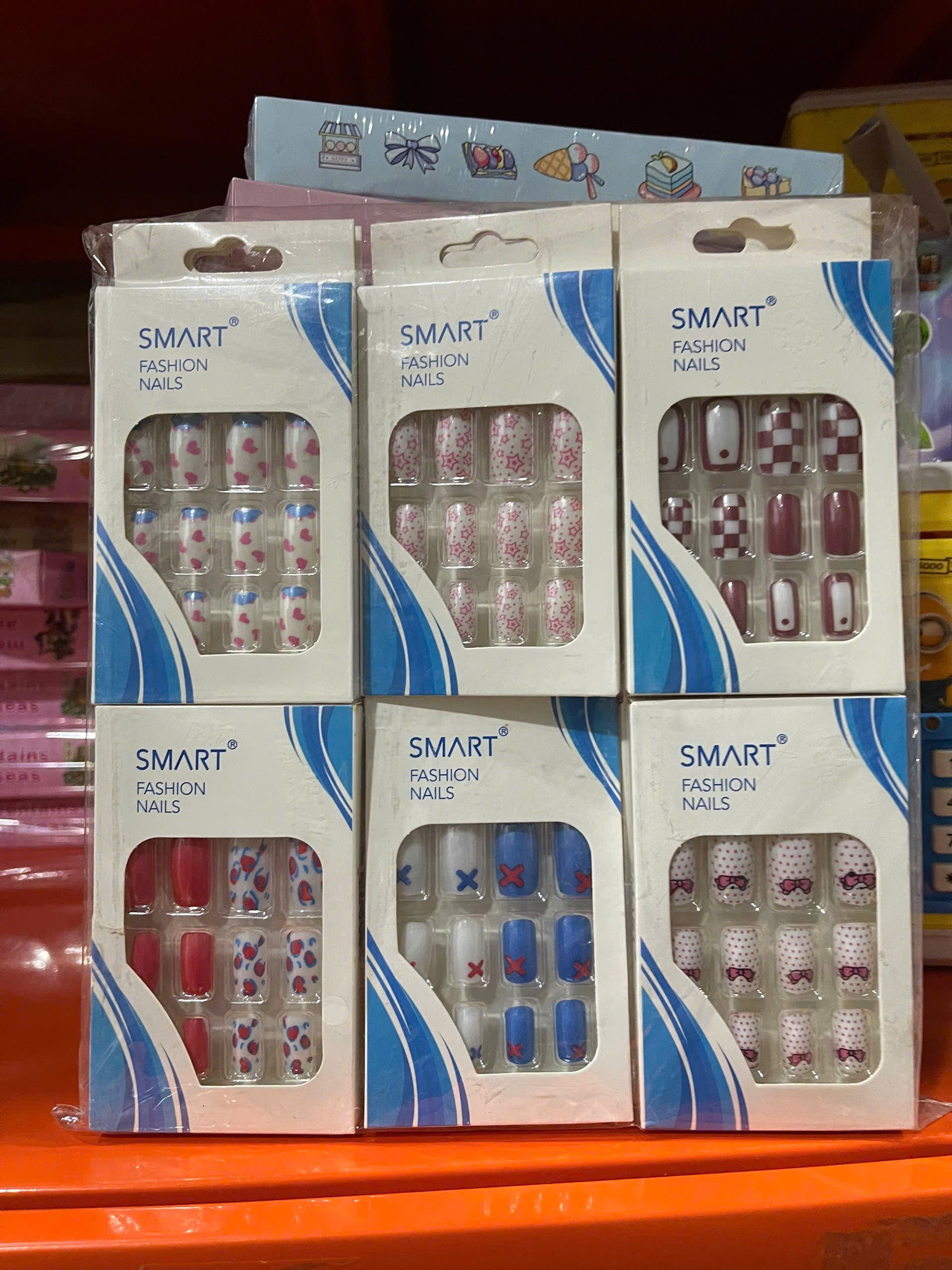 Móng tay bộ - 12 móng vuông + keo - SU 725 ( 1T*60L*12B )