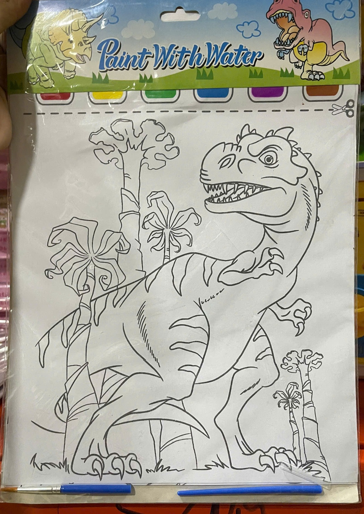 Bộ tô màu 6 tờ - SSA - khủng long (1T*600B*6 TỜ )