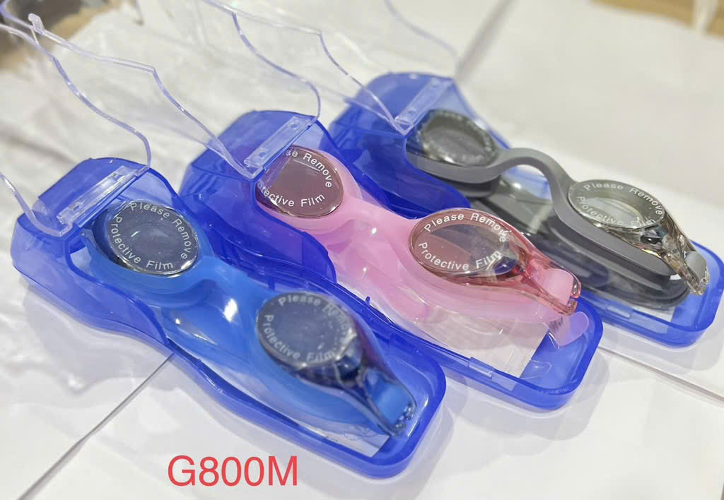 Kính bơi G800 chống sương mù, dây đeo và miếng đệm 100% silicon (1T*12H*12C) TNECHO