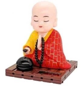 Tượng chú tiểu gõ mõ năng lượng  X167ABCD - màu đỏ (1T*100C)