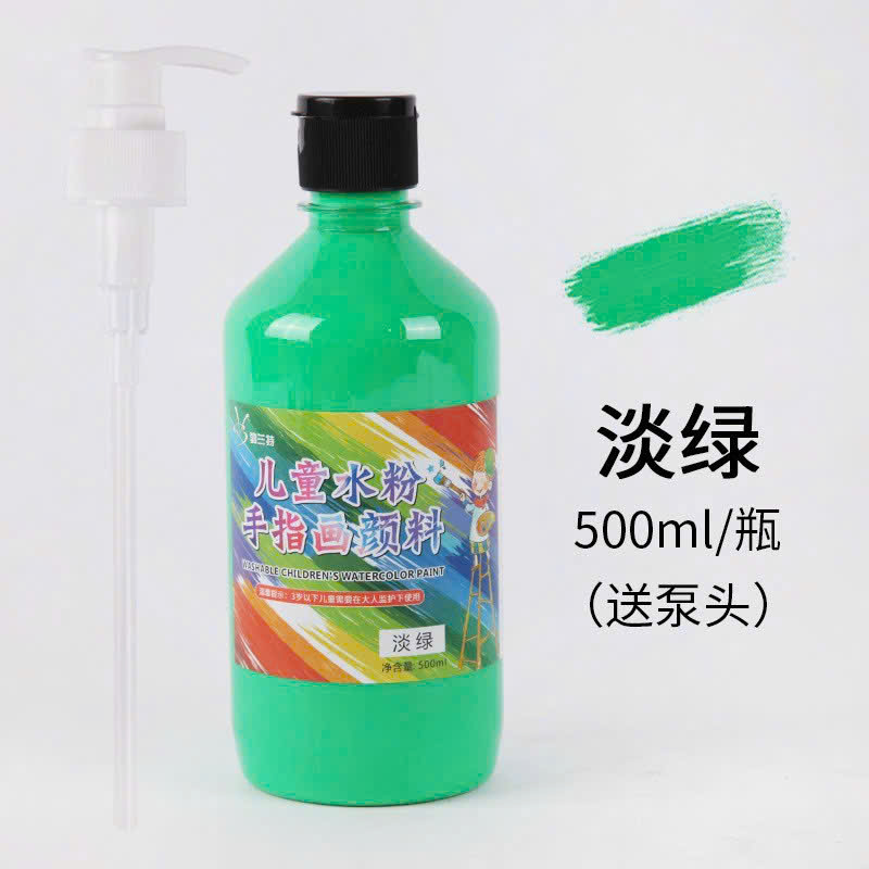 Màu nước 500ml - chai lùn ( 1T*48C ) - màu xanh lá nhạt