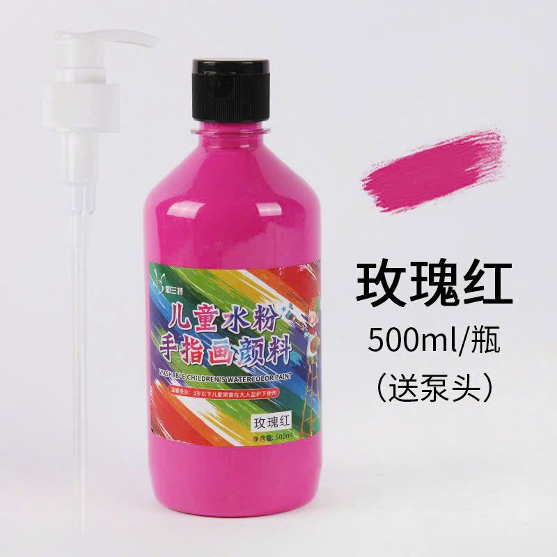Màu nước 500ml - chai lùn ( 1T*48C ) - màu đỏ hồng
