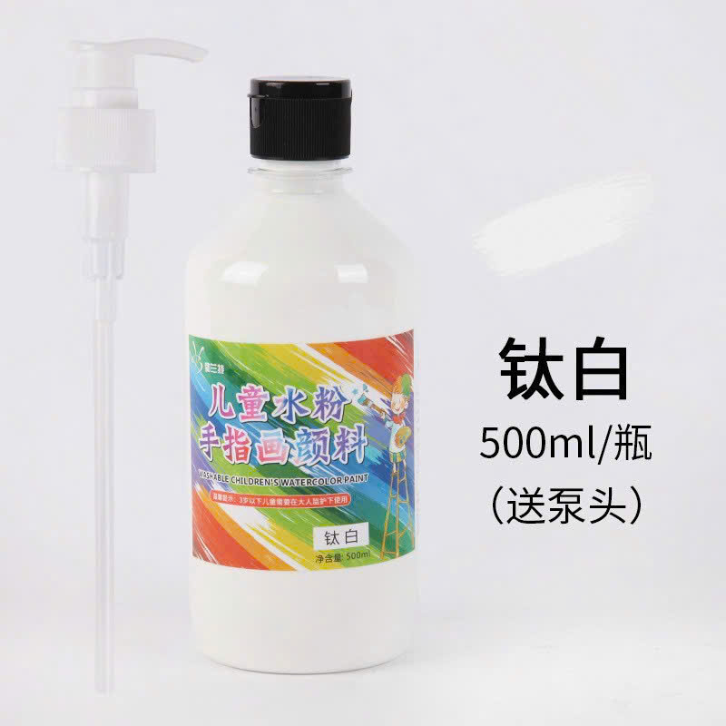 Màu nước 500ml - chai lùn ( 1T*48C ) - màu trắng