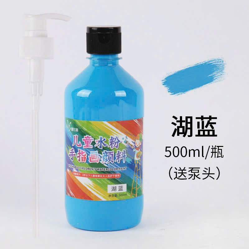 Màu nước 500ml - chai lùn ( 1T*48C ) - màu xanh biển