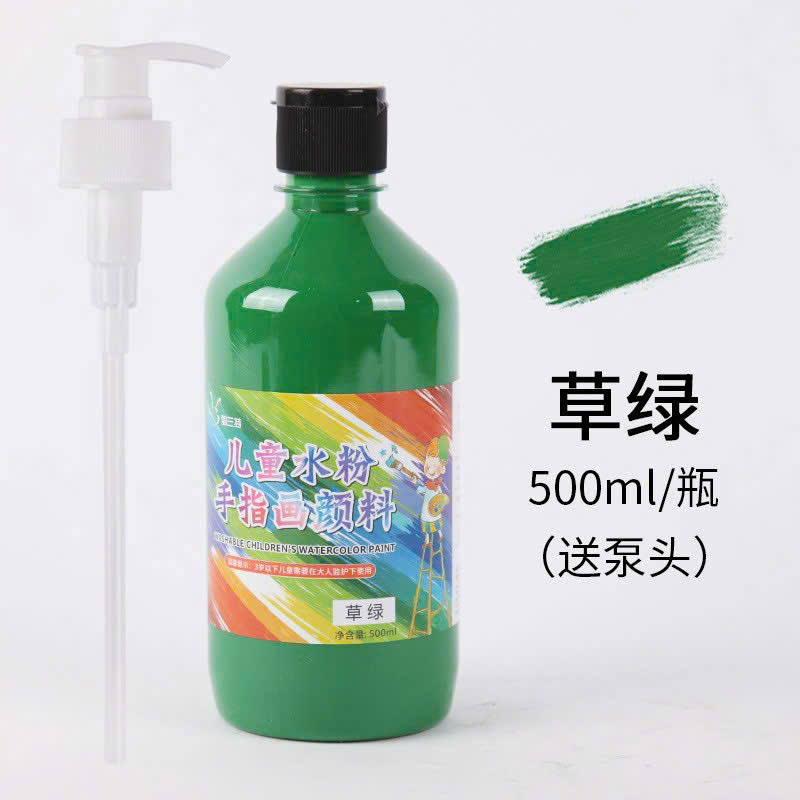 Màu nước 500ml - chai lùn ( 1T*48C ) - màu xanh lá đậm