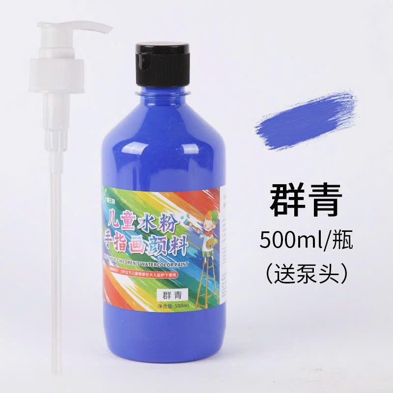 Màu nước 500ml - chai lùn ( 1T*48C ) - màu xanh dương