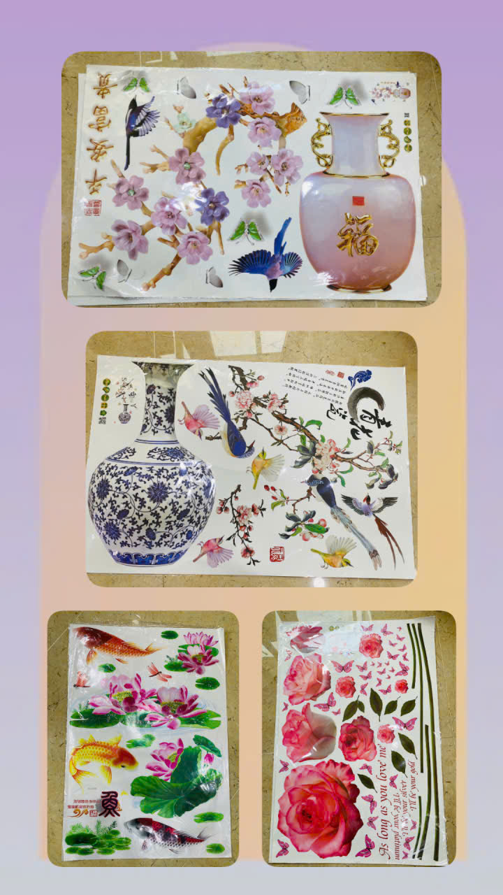 Tranh Decal SK 80cm * 1m2  nhiều hình