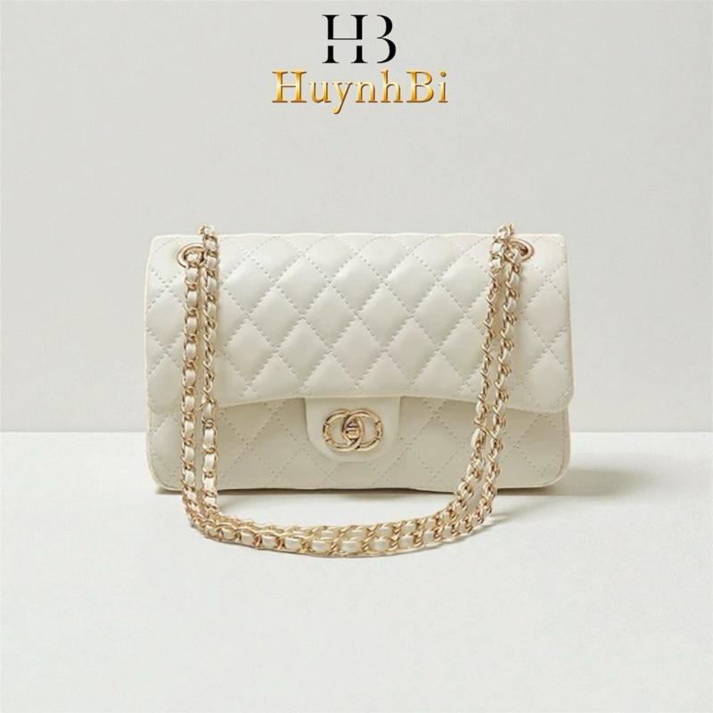 B8_Túi Đeo Vai Nữ Da Cừu Classic Flap, Túi Đi Tiệc Đẳng Cấp Size 23cm HuynhBi