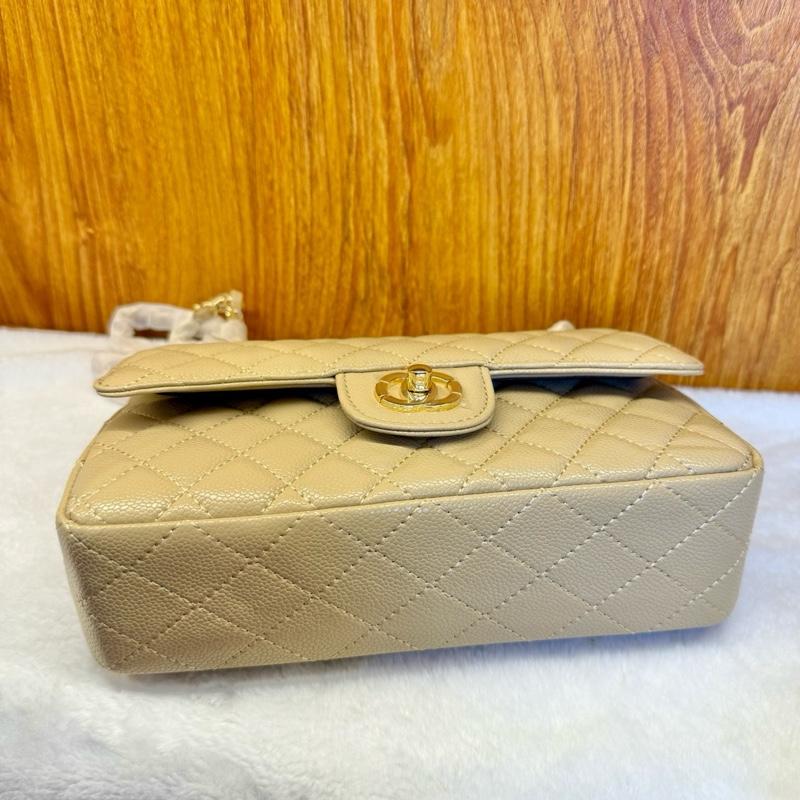 N8_Túi Đeo Vai Clasic Da Bò Caviar, Túi Đi Tiệc Đẳng Cấp Size 23cm HuynhBi