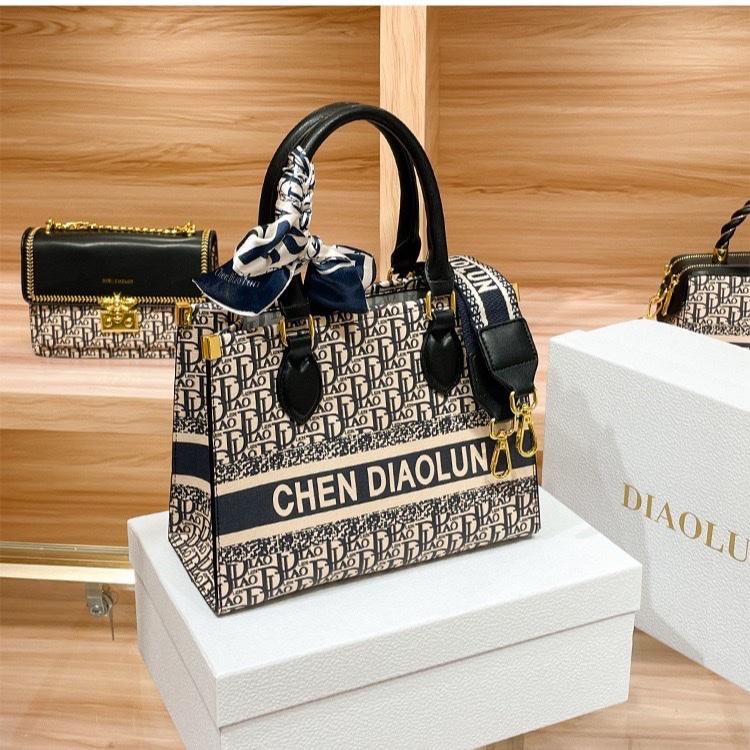 N1_[Tặng ví] Túi Tote Nữ Da Bò Thật, Có Dây đeo, Có Hộp, Kích thước 25.5cm