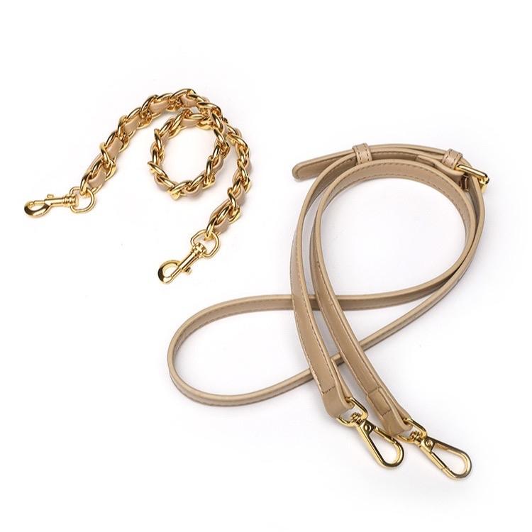 P4_Túi Đeo Vai Da Bò Hoạ Tiết Cá Sấu, Kích Thước 22cm