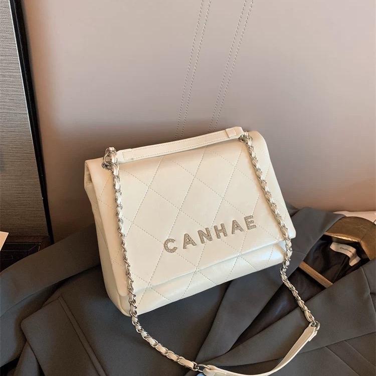 P8_Túi Đeo Vai Da Bê Thật, 5 Ngăn, Kích thước 27cm Nữ HuynhBi Sang Trọng