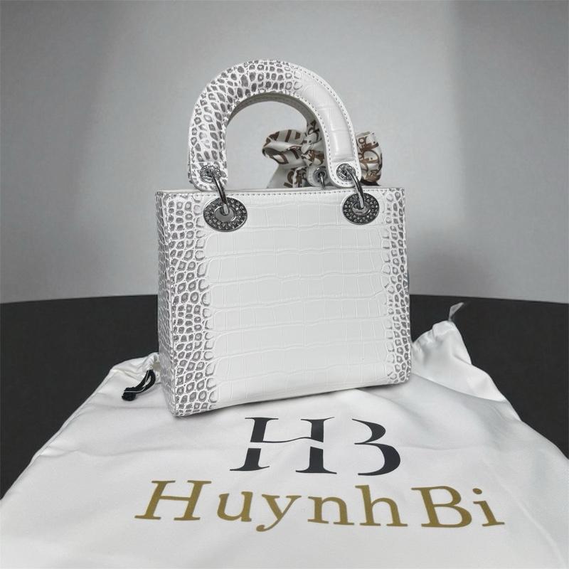 Q4_Túi Xách Lady Đi Tiệc Chất liệu Da Bò Thật, Kích thước 20cm, Có Hộp Làm Quà Tặng